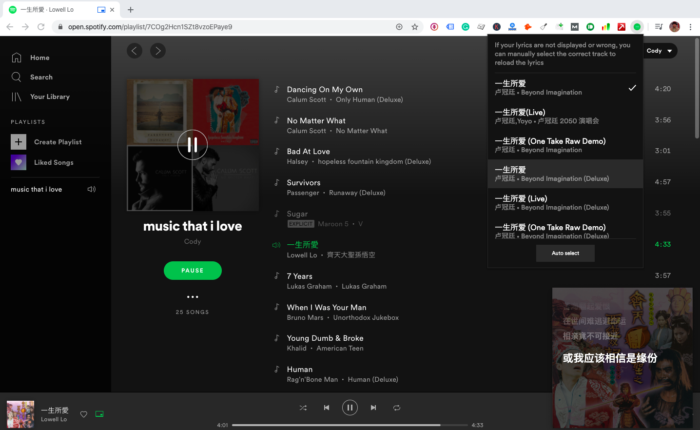 Spotify open web player on mac computer